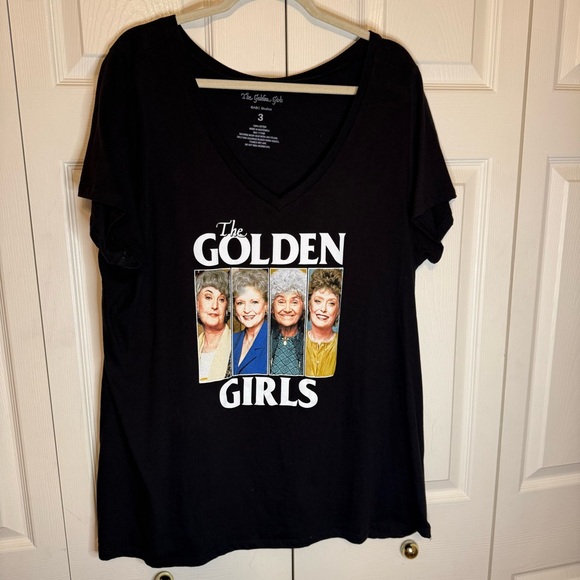 Torrid Black Golden Girls Graphic Tee - Size 3 - Picture 1 of 3